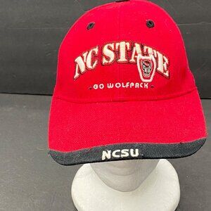 NC State Wolfpack NCAA Youth Adjustable Red Ball Cap Cotton Go Wolfpack Fan Gear